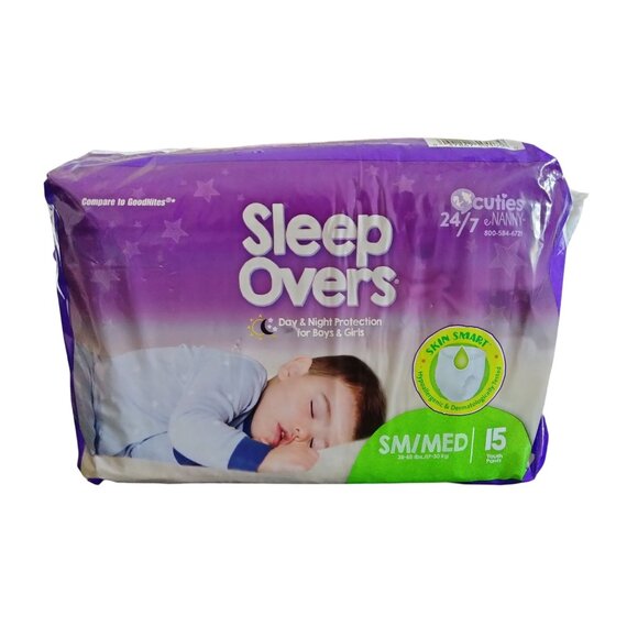 Sleep Overs Youth Pants Day & Night Protection Size Small/Medium 2 Packs - Picture 5 of 6